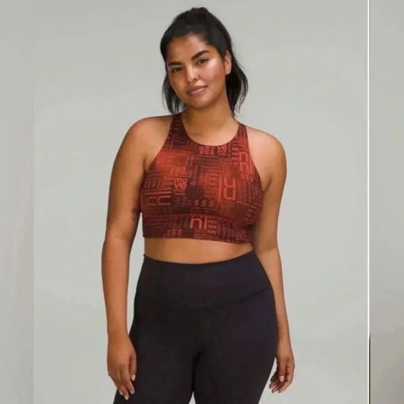 Lululemon Energy High-Neck Long Line Sports Bra Size 6 - Picture 1 of 6